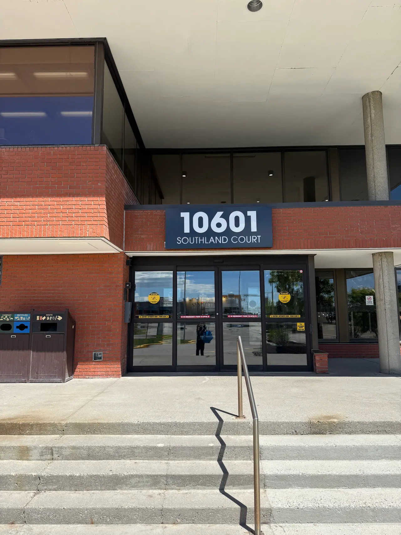 Healing Journey Collective building entrance at 10601 Southland Court SW, Calgary