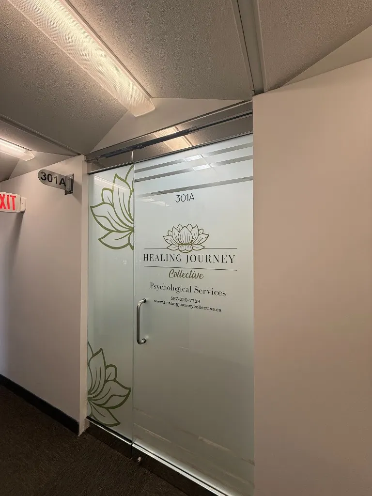 Healing Journey Collective office entrance with suite 301A signage